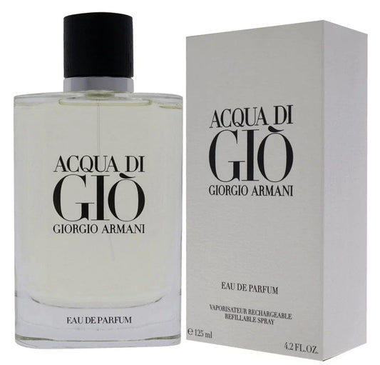 Giorgio Armani Acqua di Giò Eau de Parfum for Men – 4.2 oz / 125 mL Refillable Luxury Fragrance